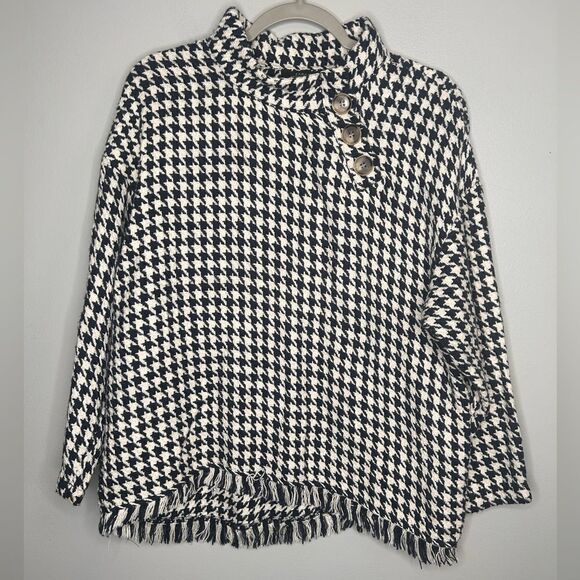 Zara Houndstooth Cape Top - Picture 5 of 5